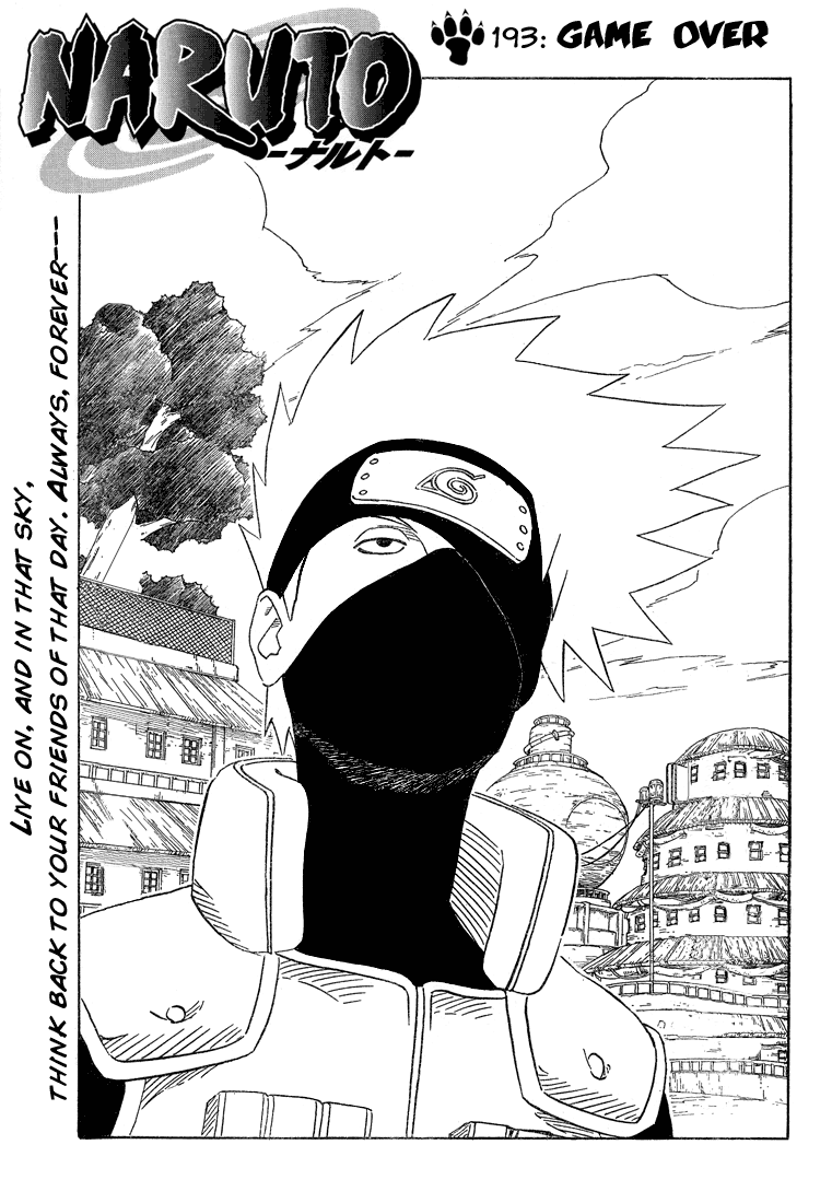 Naruto Shippuden, Vol.22 , Chapter 193 : Game Over - Naruto Shippuden Manga Online.